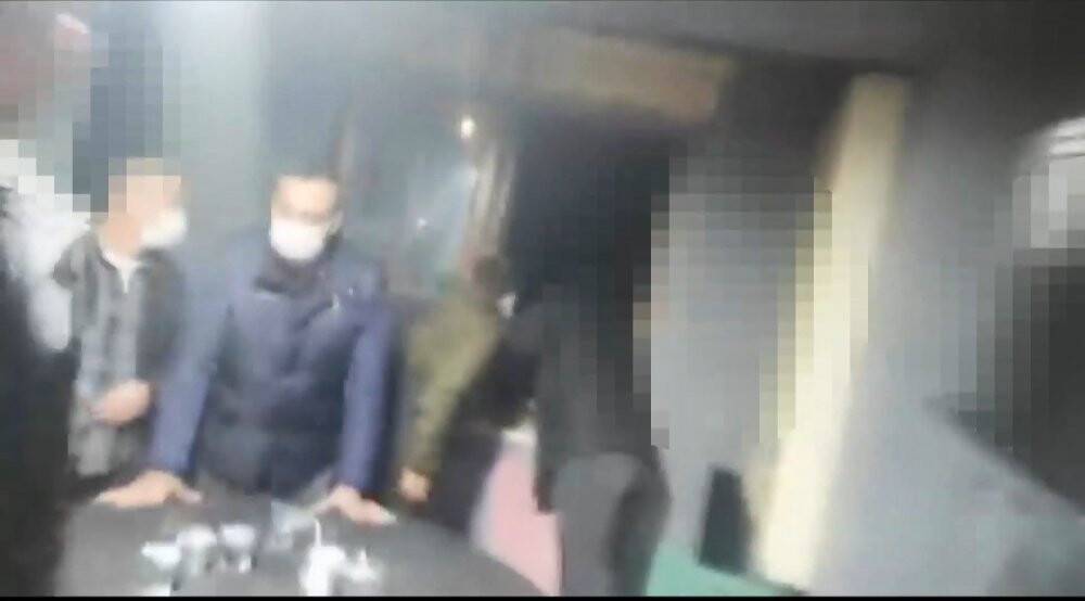 Villada tombala partisine polis baskını