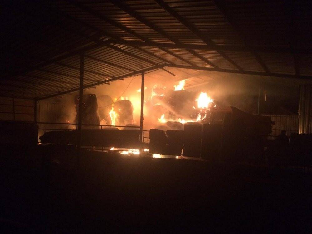 Konya’da çiftlikte korkutan yangın