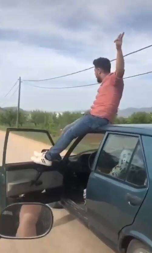 Trafikte dehşete düşüren görüntü