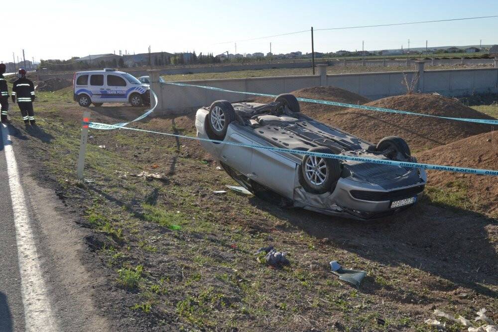 Konya'da kaza! Otomobil şarampole takla attı: 1 ölü