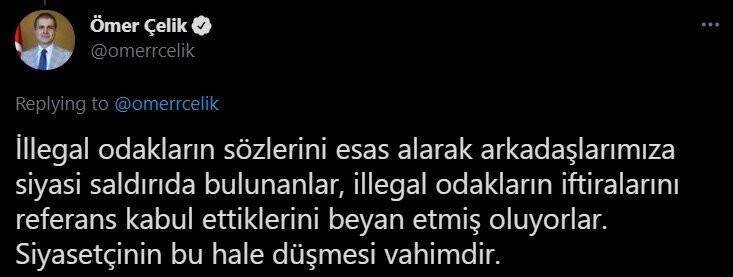 AK Parti Sözcüsü Çelik: Bizi hedef alanları kınıyoruz
