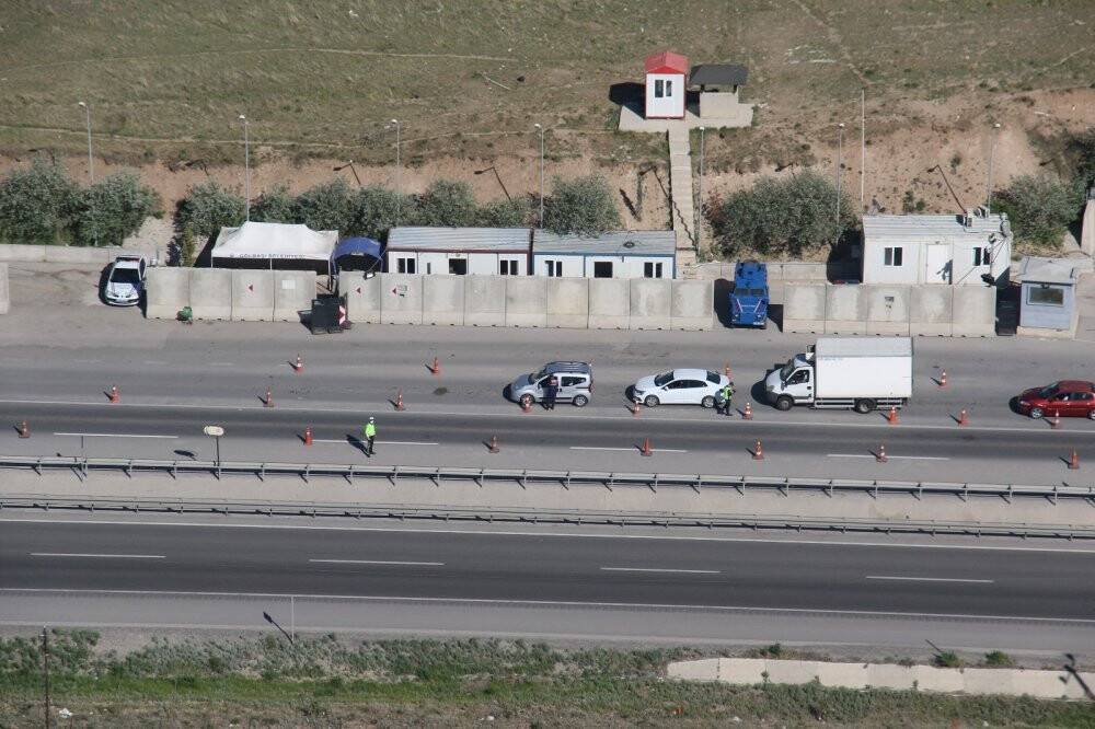 Başkent’te trafik havadan denetlendi