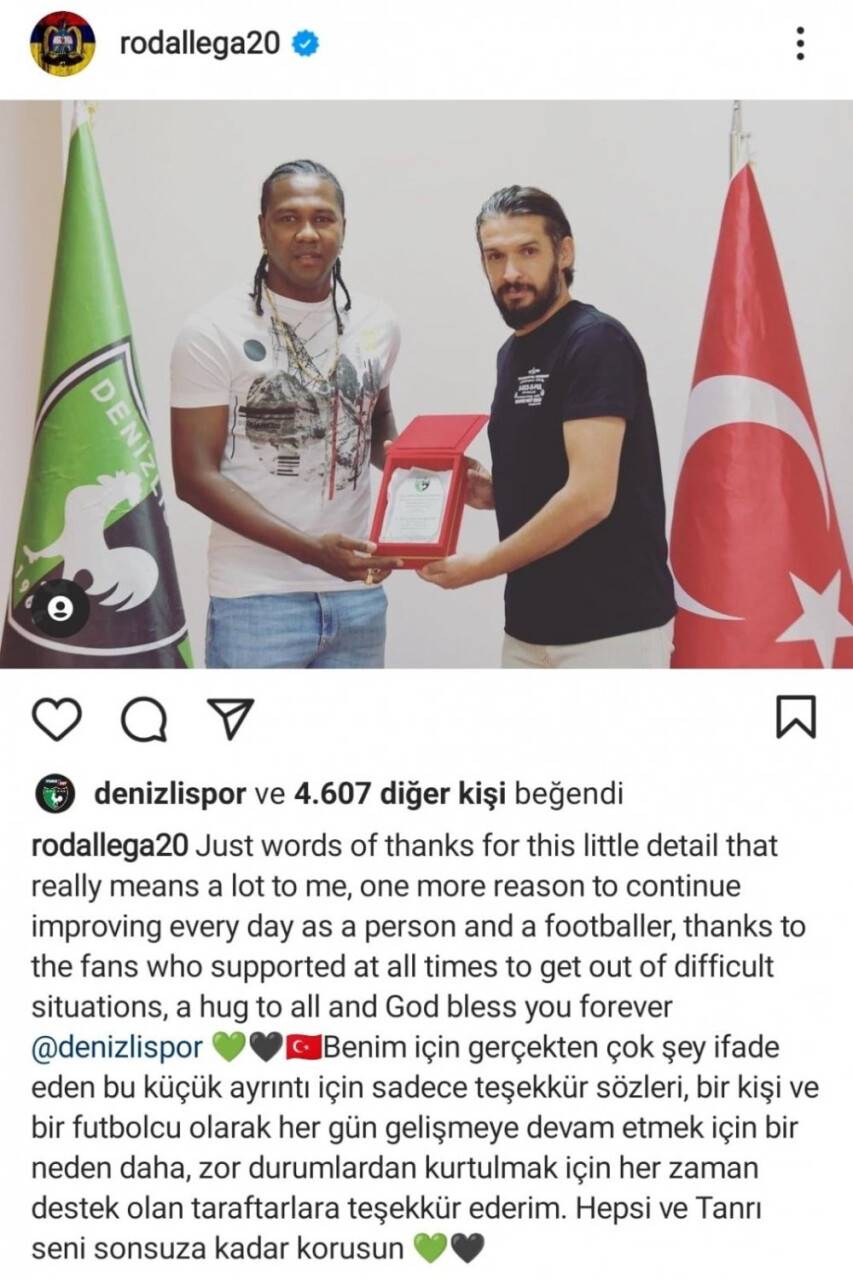 Denizli’ye veda eden Rodallega’ya Konya’dan davet
