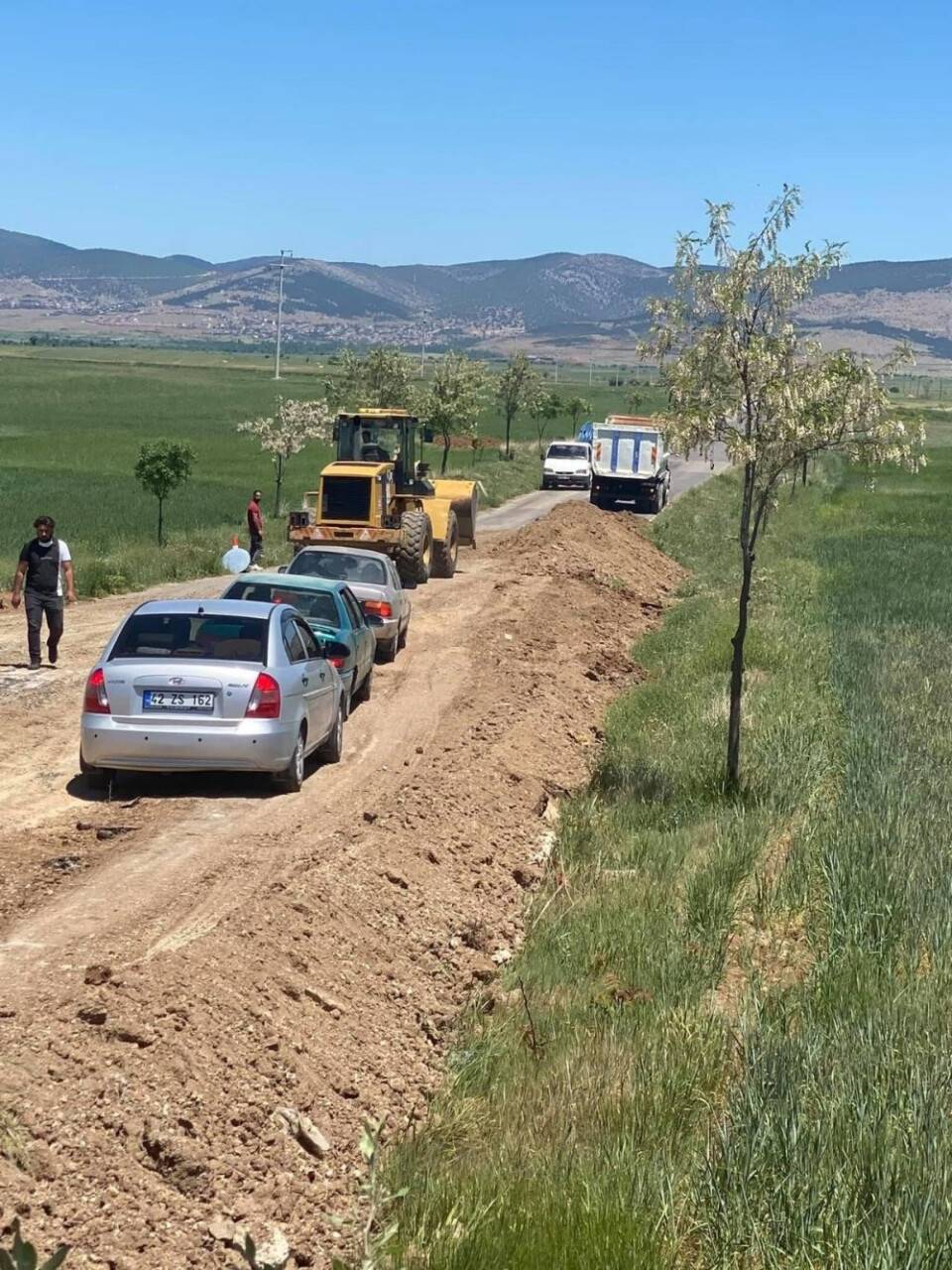 Hüyük’te grup yolunda çalışmalar sürüyor