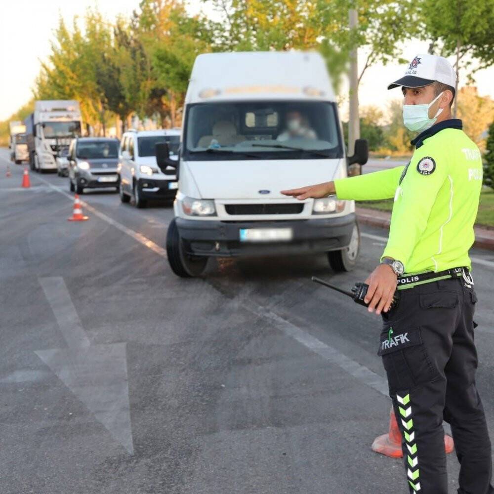 Konya’da 2 bin 395 sürücüye ceza