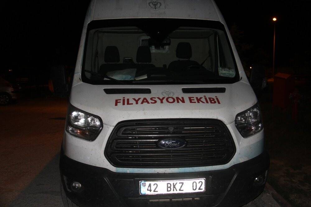 Konya’da saldırıya uğrayan ambulans şoförü yaralandı