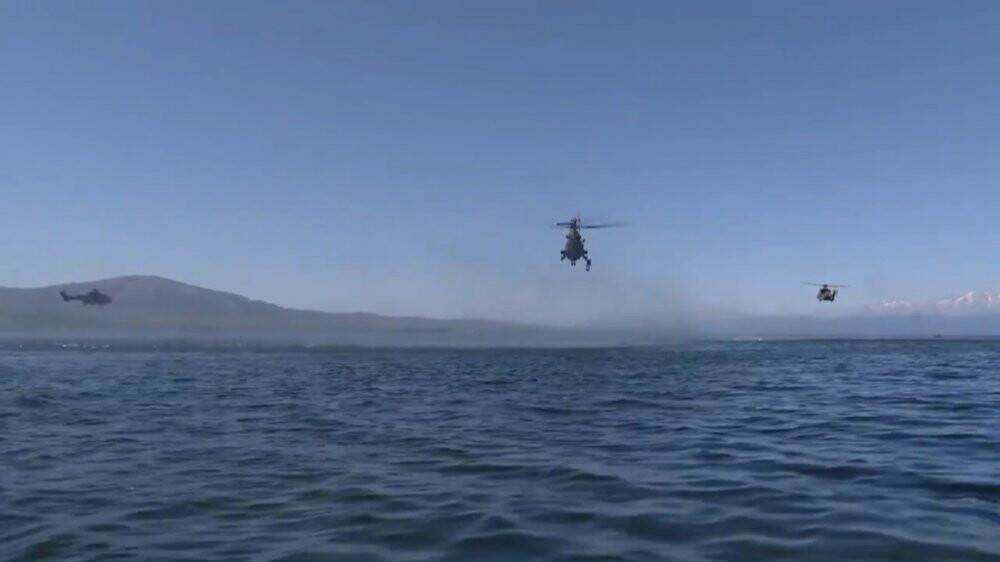 Anadolu Ankası Tatbikatında gölde kazazede kurtarma görevi yapıldı