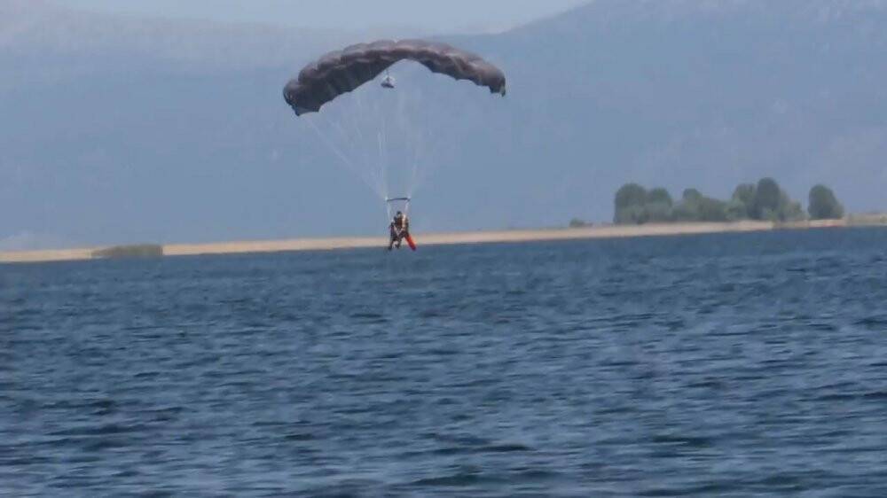 Anadolu Ankası Tatbikatında gölde kazazede kurtarma görevi yapıldı