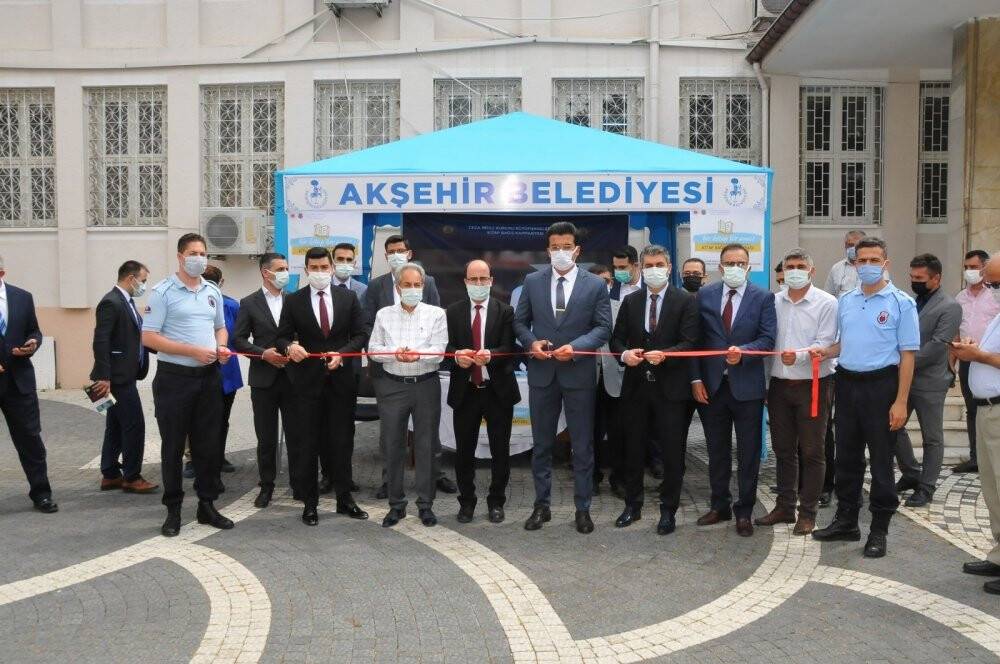 Akşehir’de kitap bağış kampanyası standı açıldı