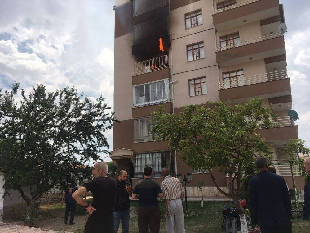 Konya’da yangın paniği