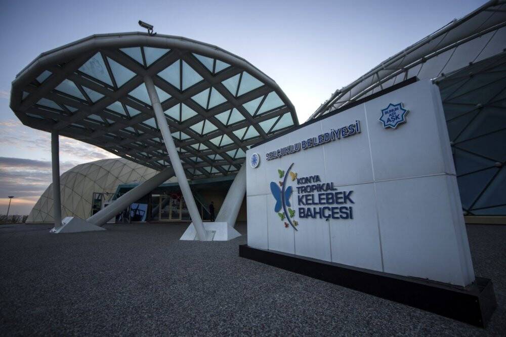 Tropikal kelebek bahçesi ziyaretçilerine kapılarını açtı