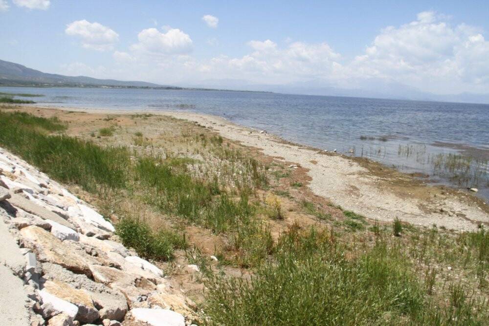 Göl kıyısında yürüyüş yapan öğrenciler ‘Beyşehir Gölü kurumasın, hayat durmasın’ dedi