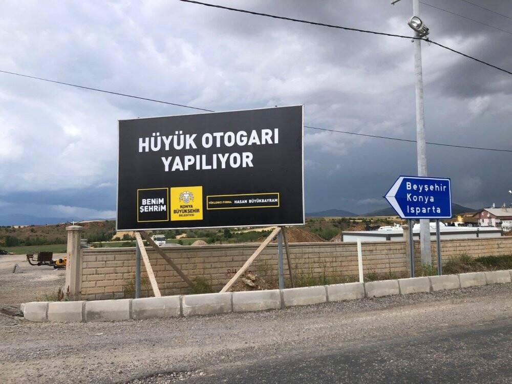 Hüyük’te otogar inşaatına başlandı