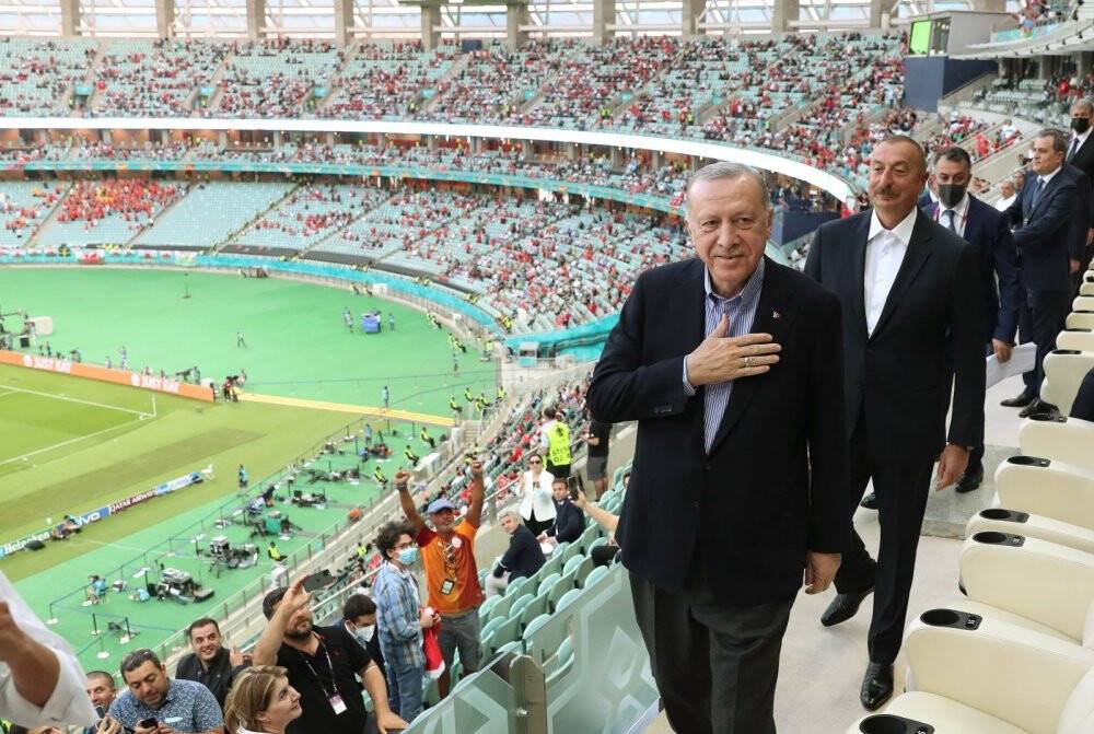 Cumhurbaşkanı Erdoğan, Türkiye - Galler maçını takip etti