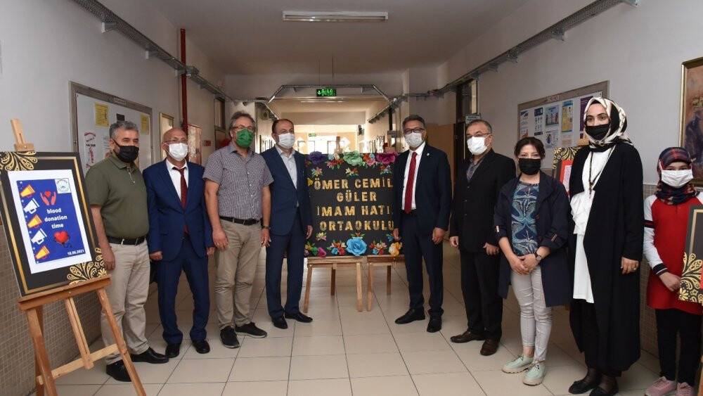 Rektör Aksoy, 'Okulumda KANpanya Var' etkinliğine katıldı