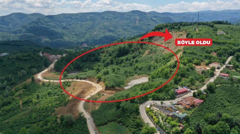 80 yıllık heyelan böyle durdu