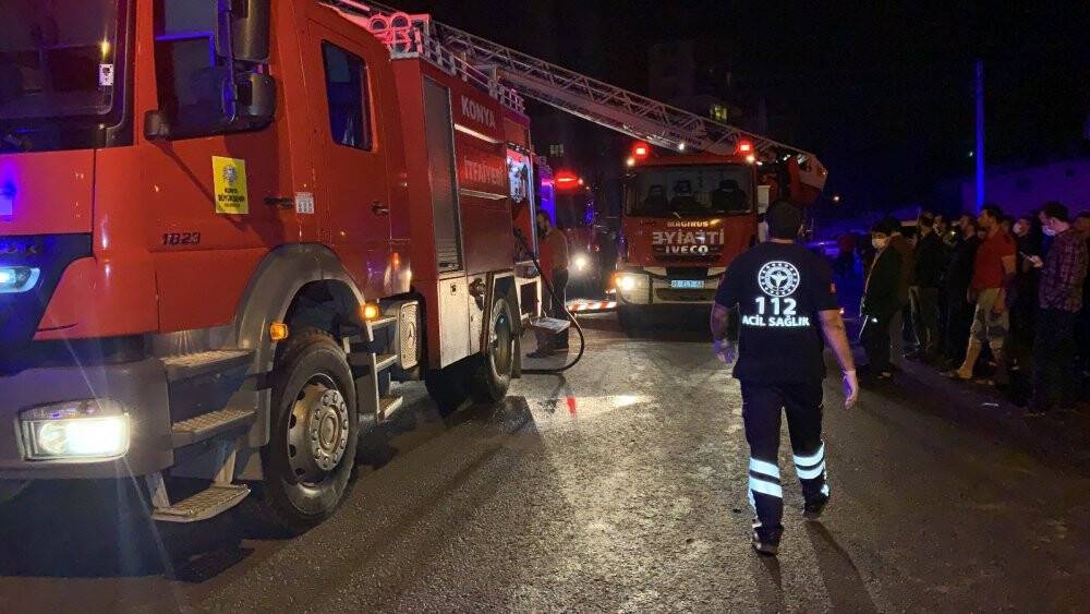 Konya'da evde çıkan yangında 3 çocuk öldü
