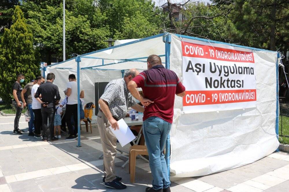 Beyşehir’de aşı uygulama noktası kuruldu