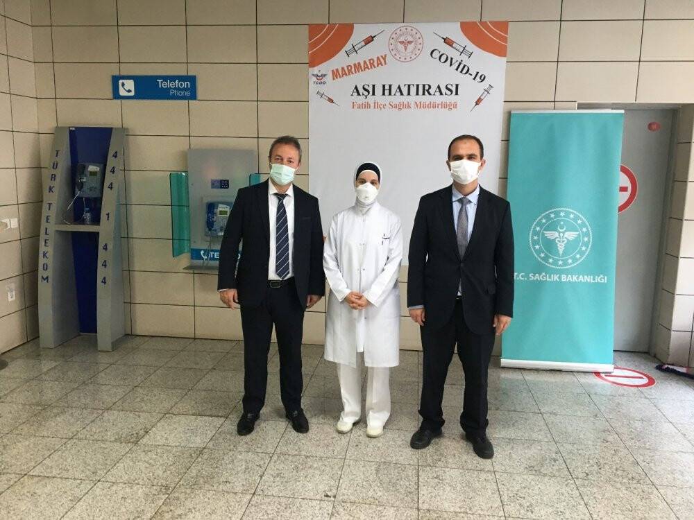 Yenikapı’da “İki Tren Arası Aşı” uygulaması başladı