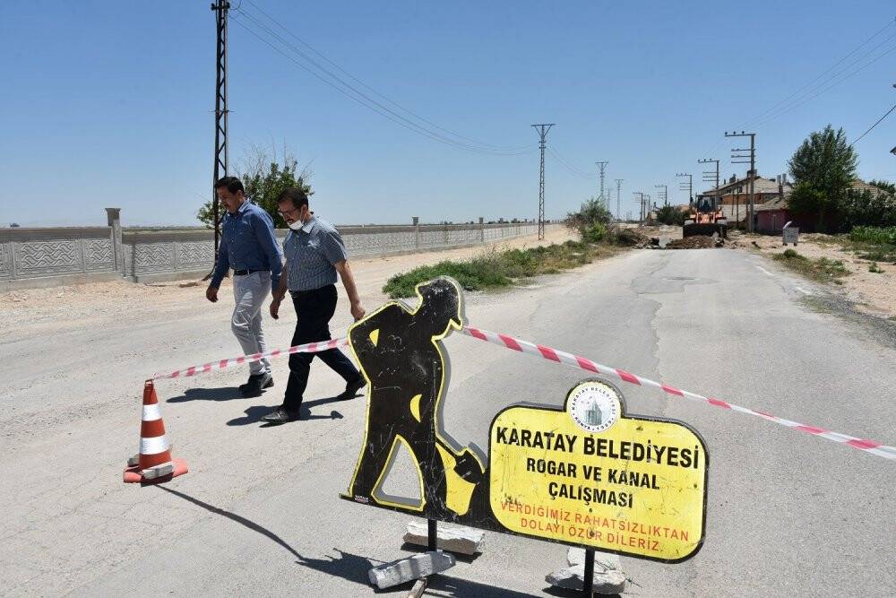 Karatay Belediyesi’nin bölgedeki yol genişletme çalışması devam ediyor