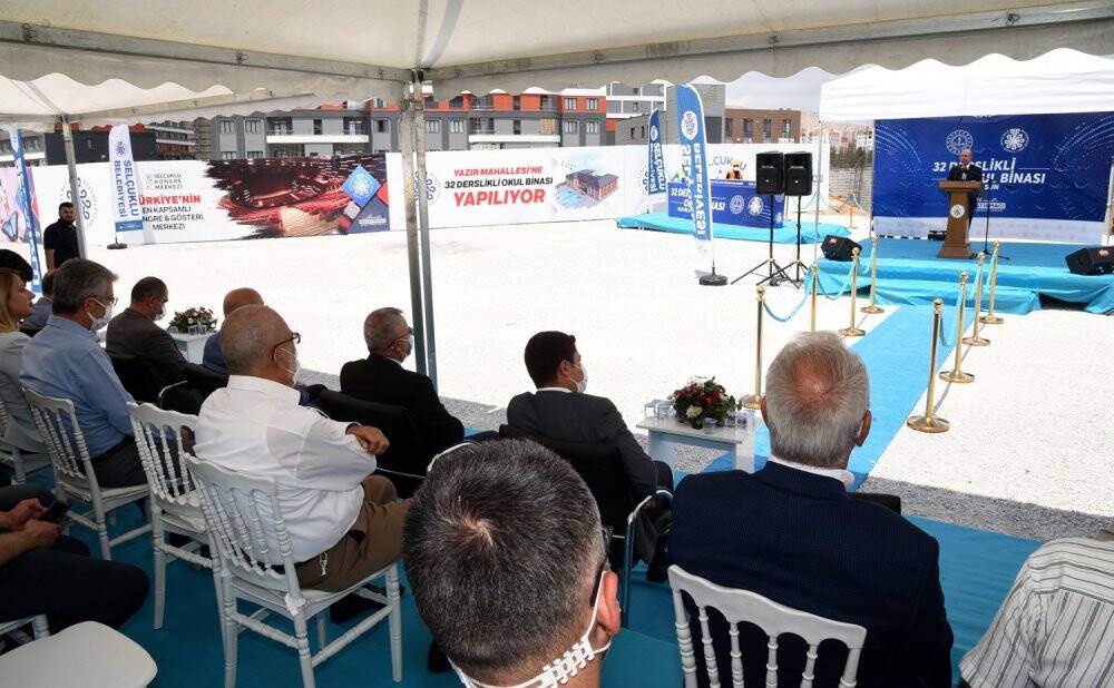 Konya’da 32 derslikli okulun temeli atıldı