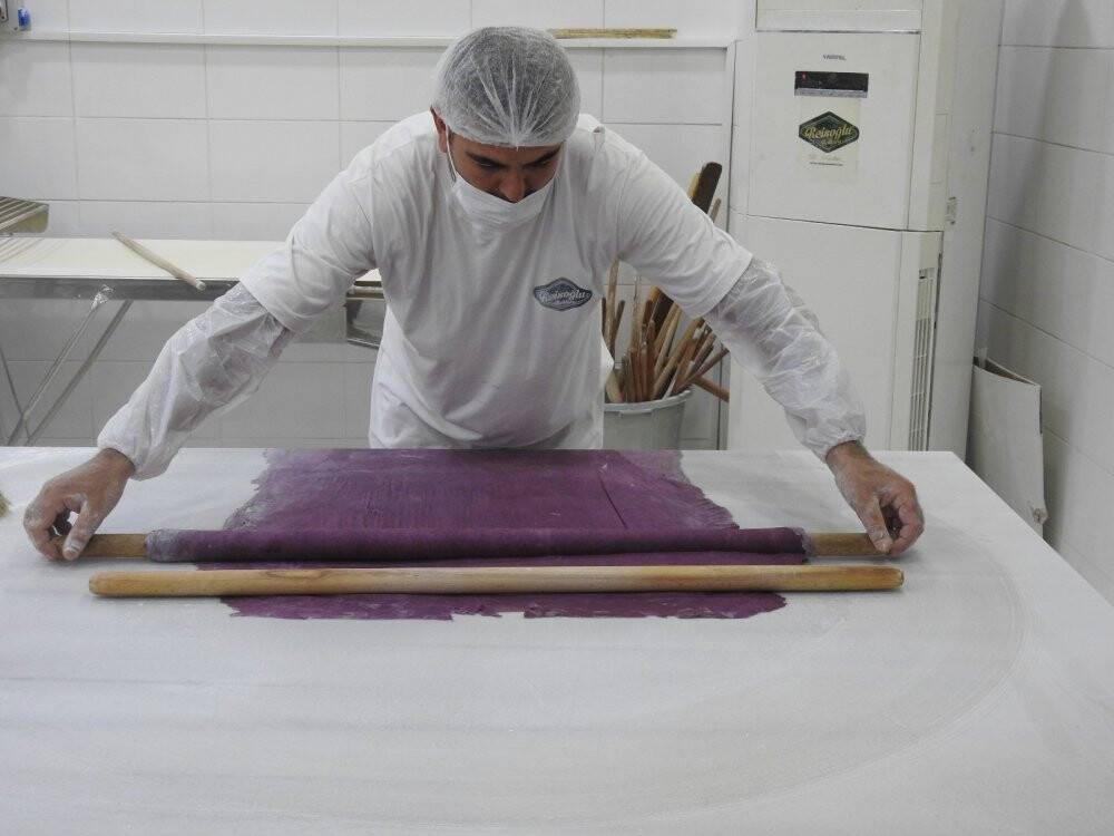 Şeker hastalarına özel mor baklava