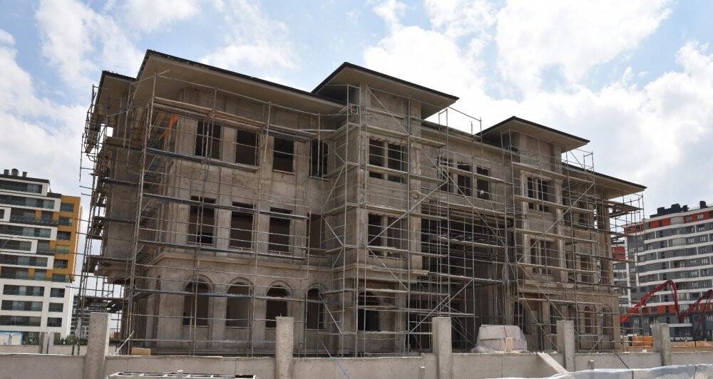 Yazır karakol binası yükseliyor