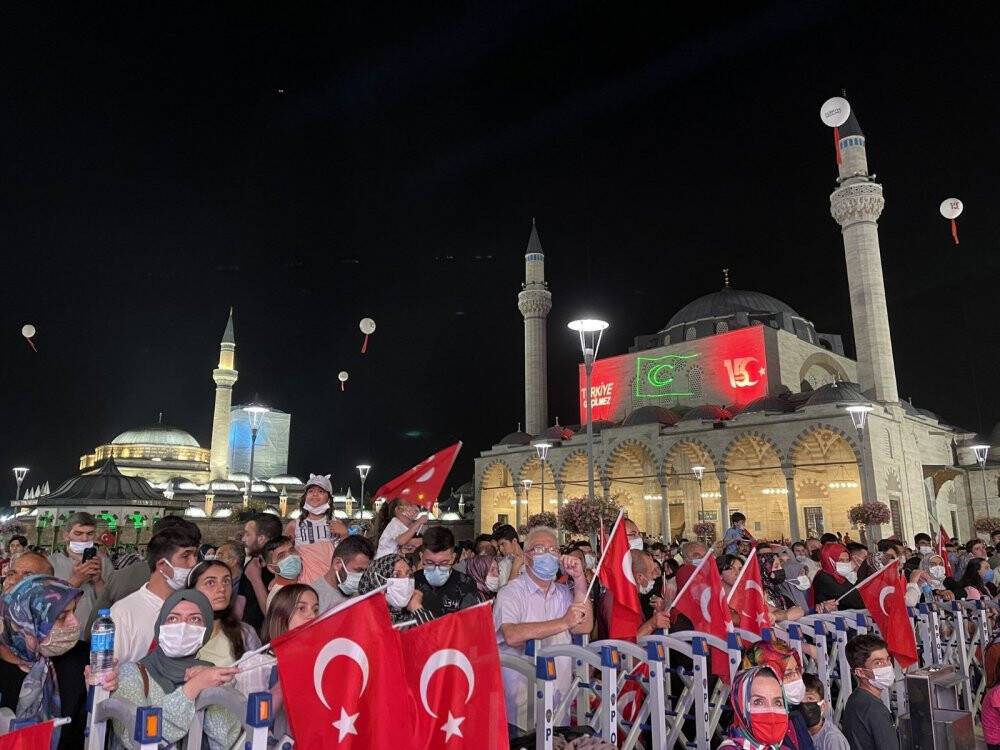 Mevlana Meydanı'nda 15 Temmuz