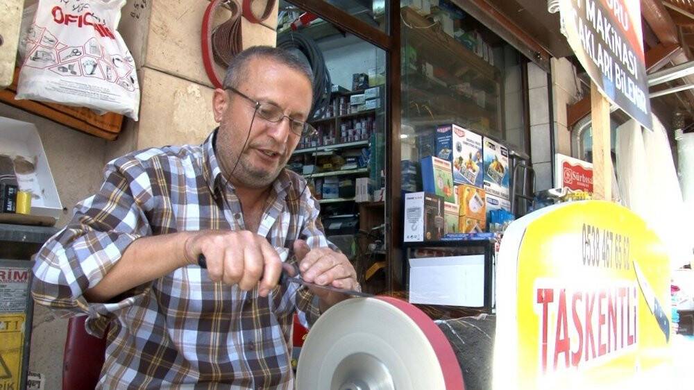 Bıçak bileme ustalarından ‘sabit esnafa gidin’ uyarısı