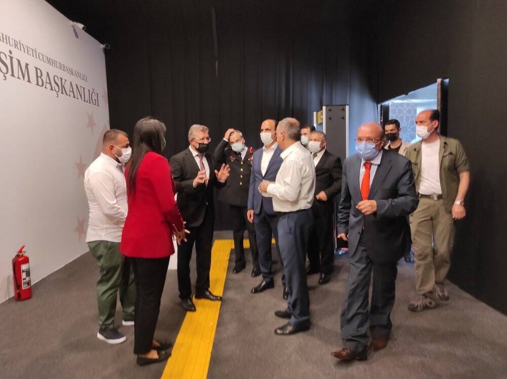 Konya protokolü 15 Temmuz dijital gösterimini izledi