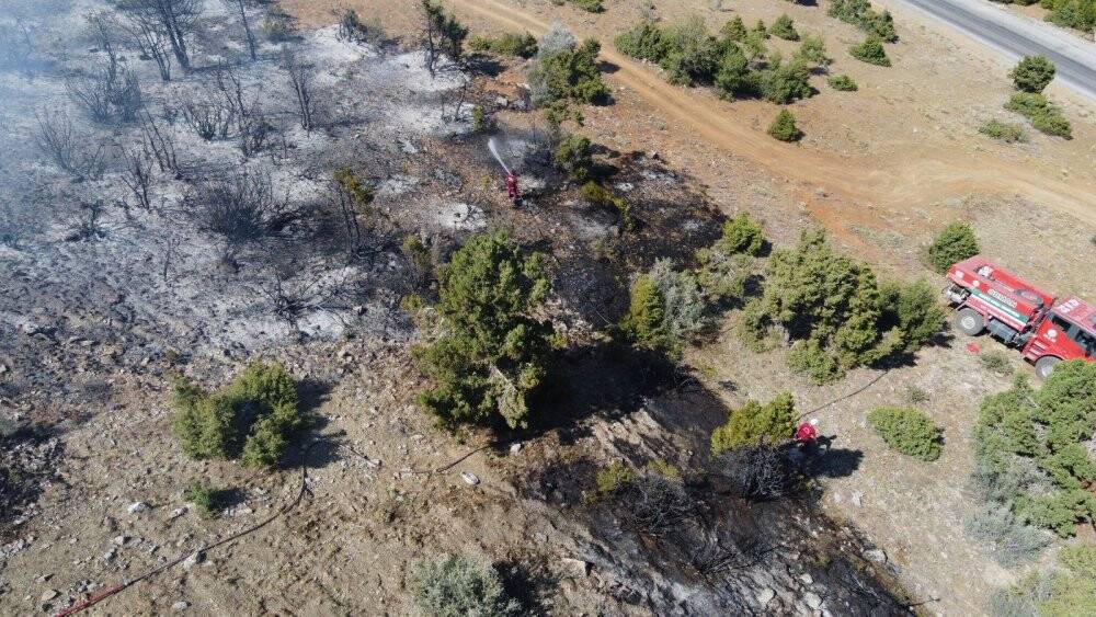 Konya'da çıkan orman yangını kontrol altına alındı