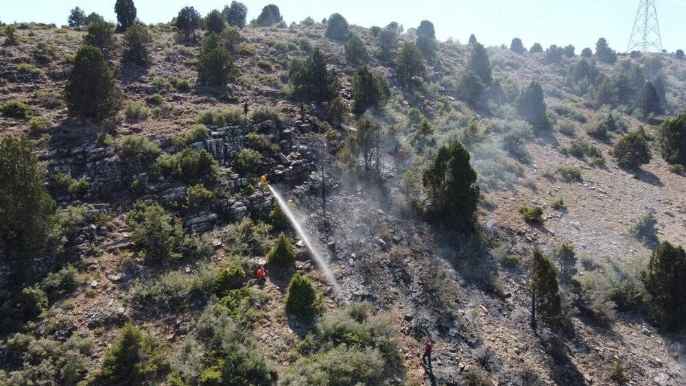 Konya'da çıkan orman yangını kontrol altına alındı