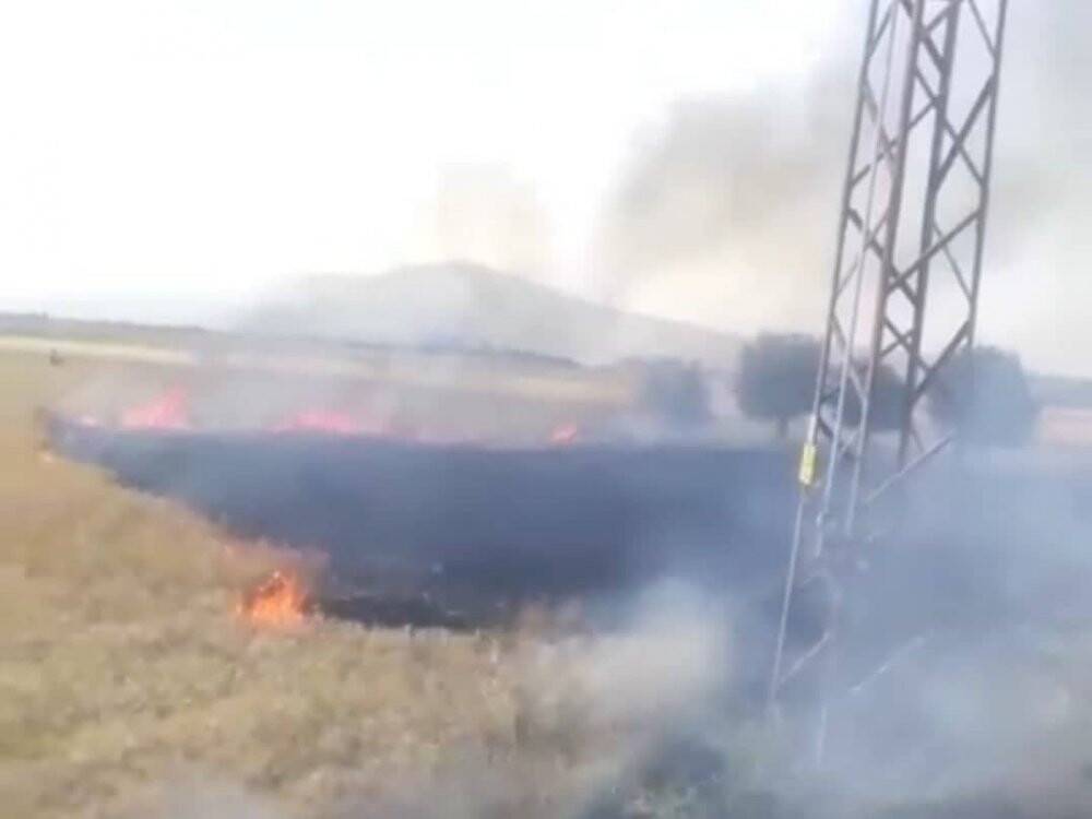 Kütahya’da buğday ekili 4 dekarlık alan kül oldu