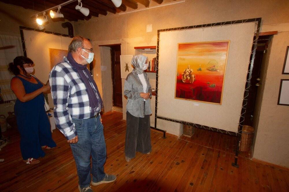 Sanatçıların köyünde sanat evi ve sergisi açıldı
