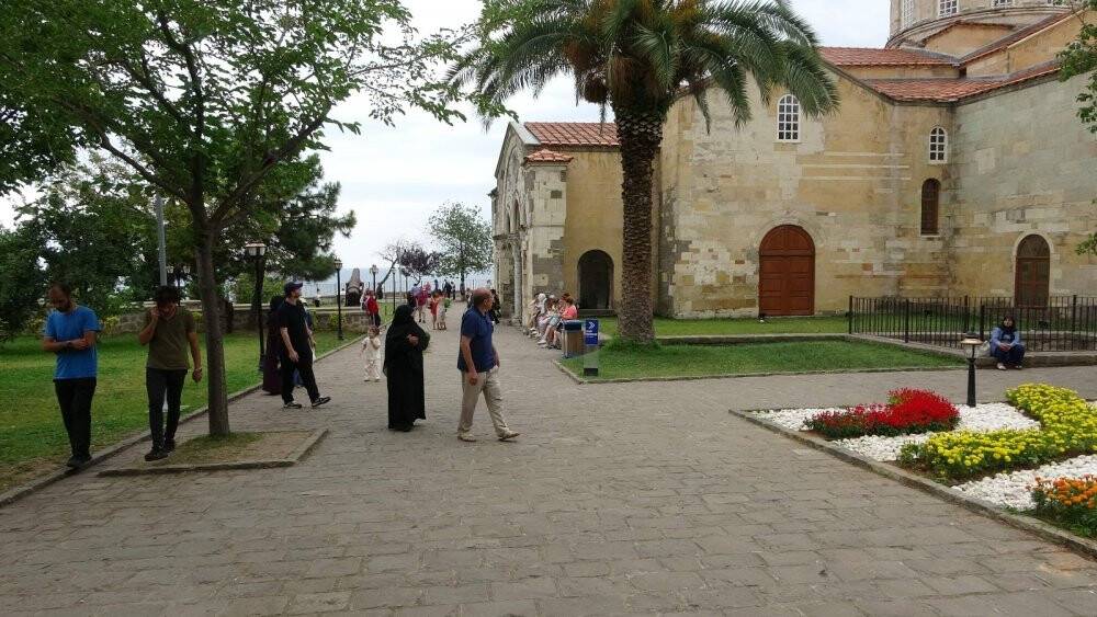 Trabzon’daki Ayasofya Camii’nde bayramda ziyaretçi sayısı üç katına çıktı
