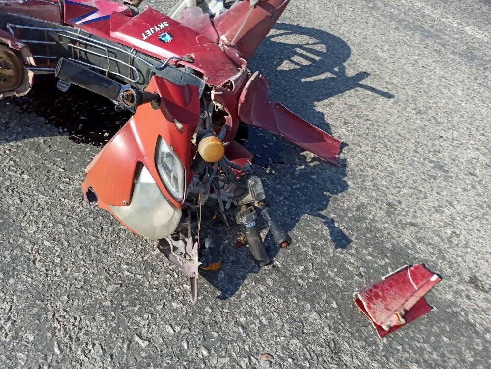 Otomobil ile motosiklet çarpıştı, 1 kişi yaralandı
