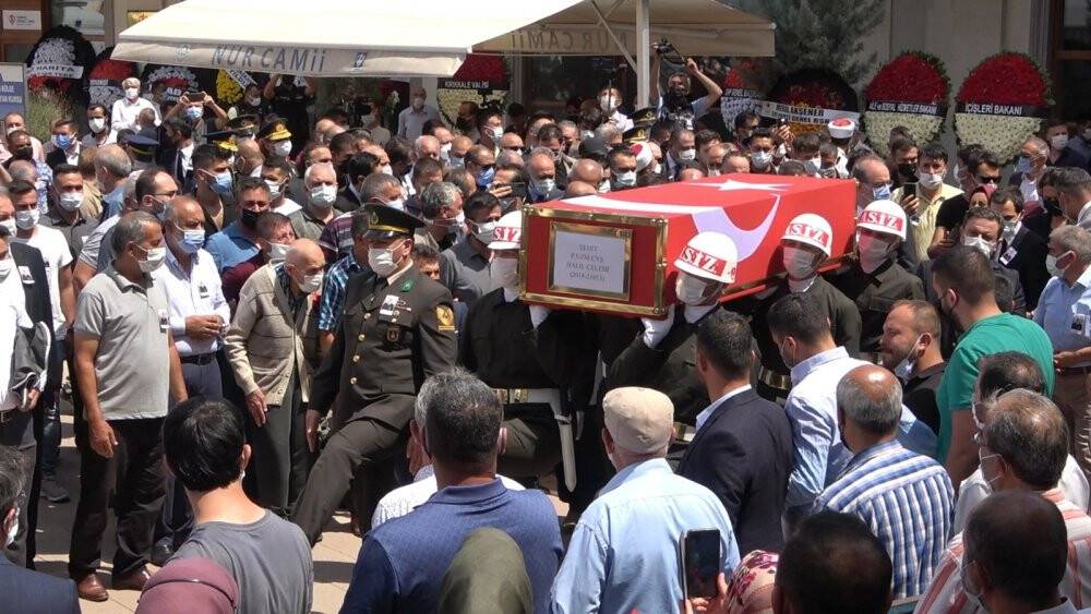 Irak’ın kuzeyinde şehit olan Çelebi son yolculuğuna uğurlandı