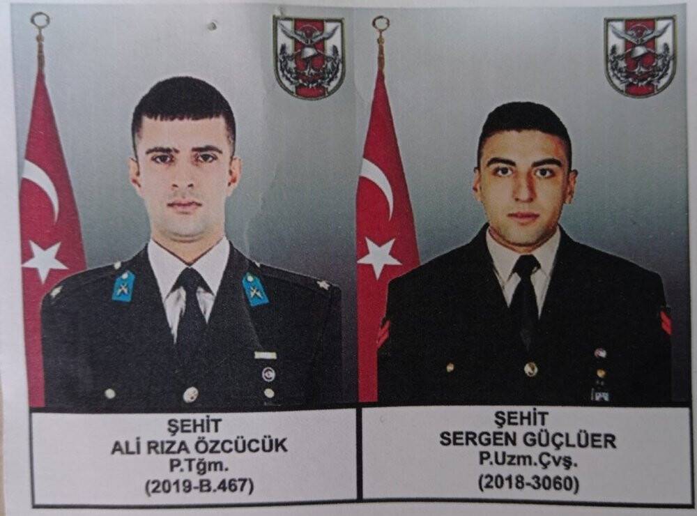 Şehit askerler için uğurlama töreni