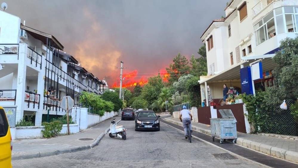 Marmaris’teki yangında bir kişi hayatını kaybetti