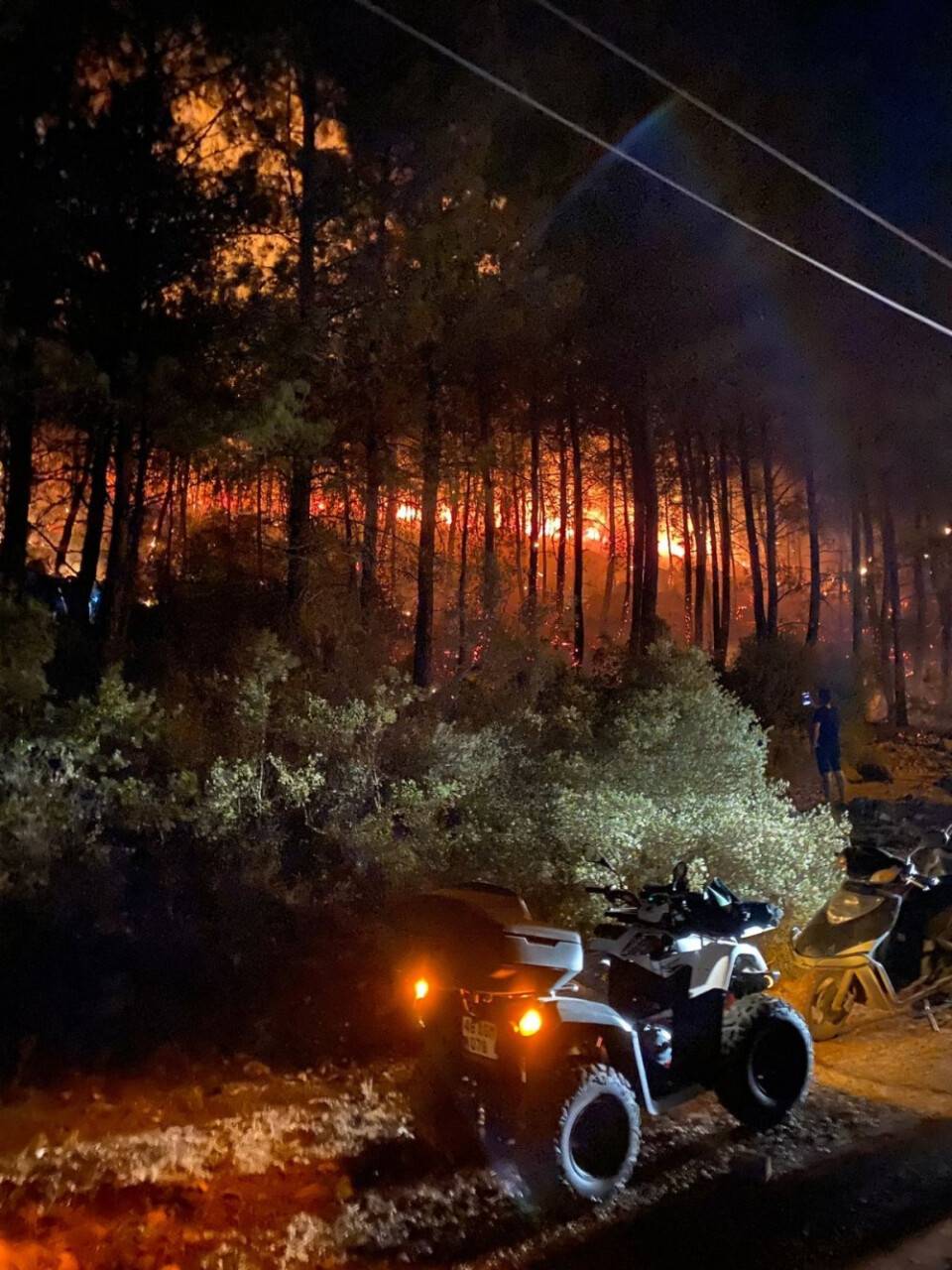 Fethiye’de orman yangını başladı