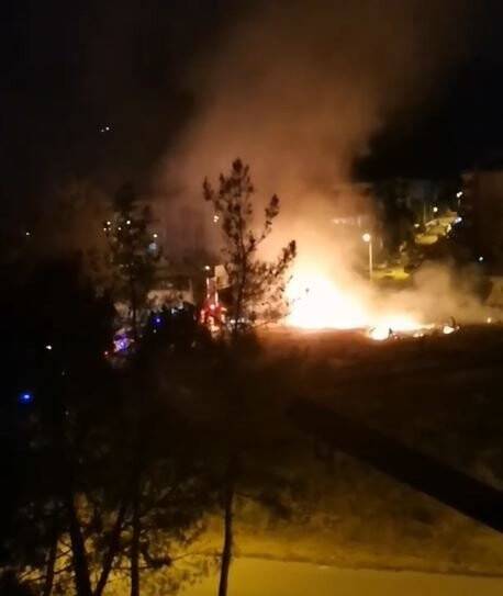 Kışla yakınında ateş yakarak kaçan şüpheli yakalandı