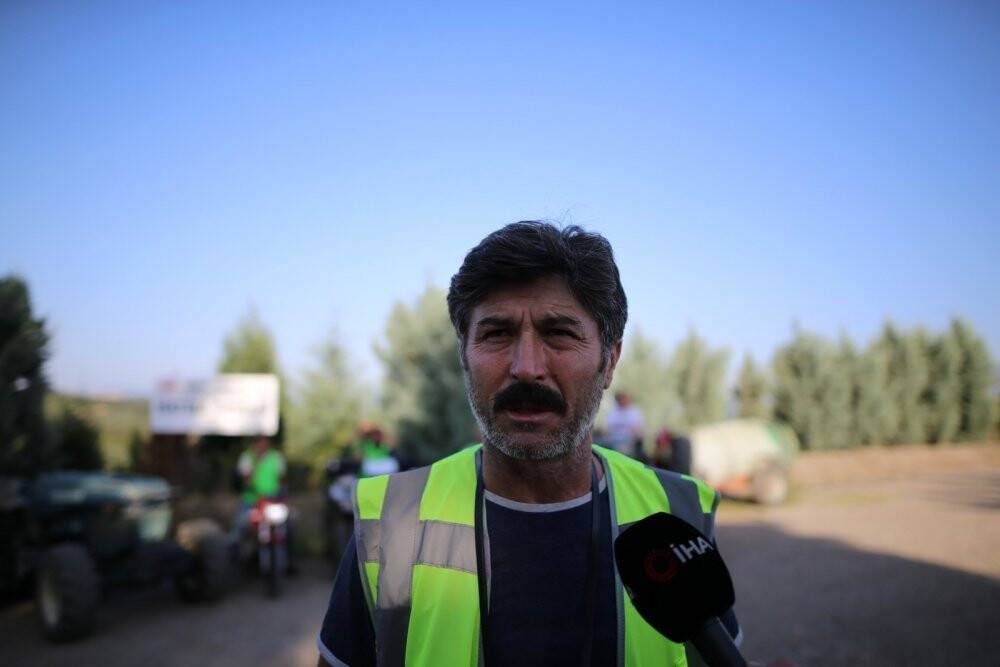 Köylü timlerin yangın nöbeti