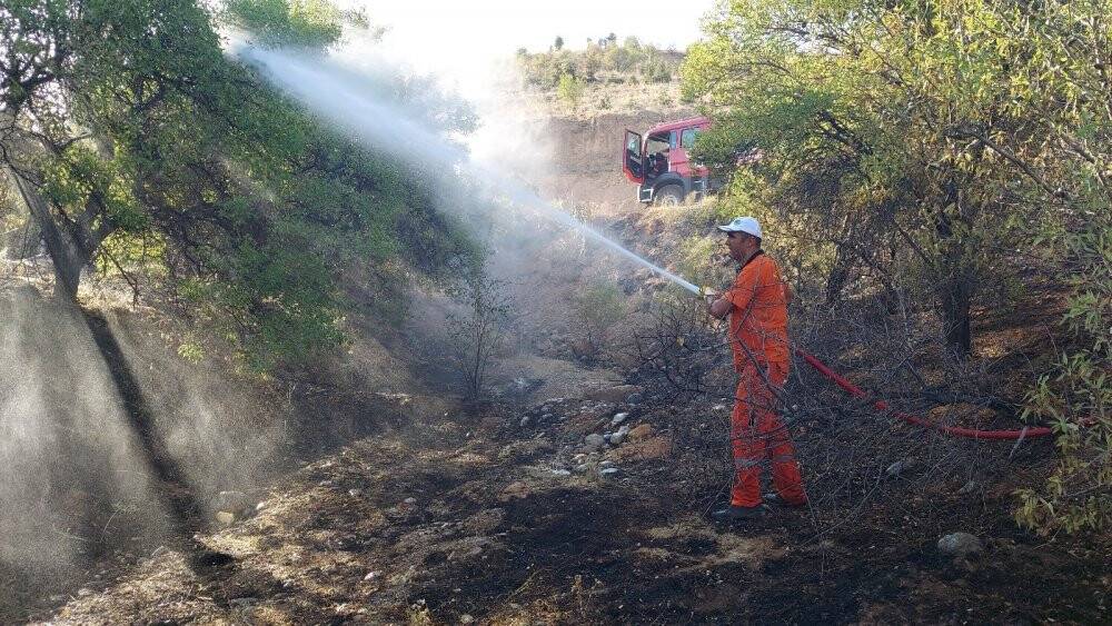 Konya’da ormanlık alanda çıkan yangın büyümeden söndürüldü
