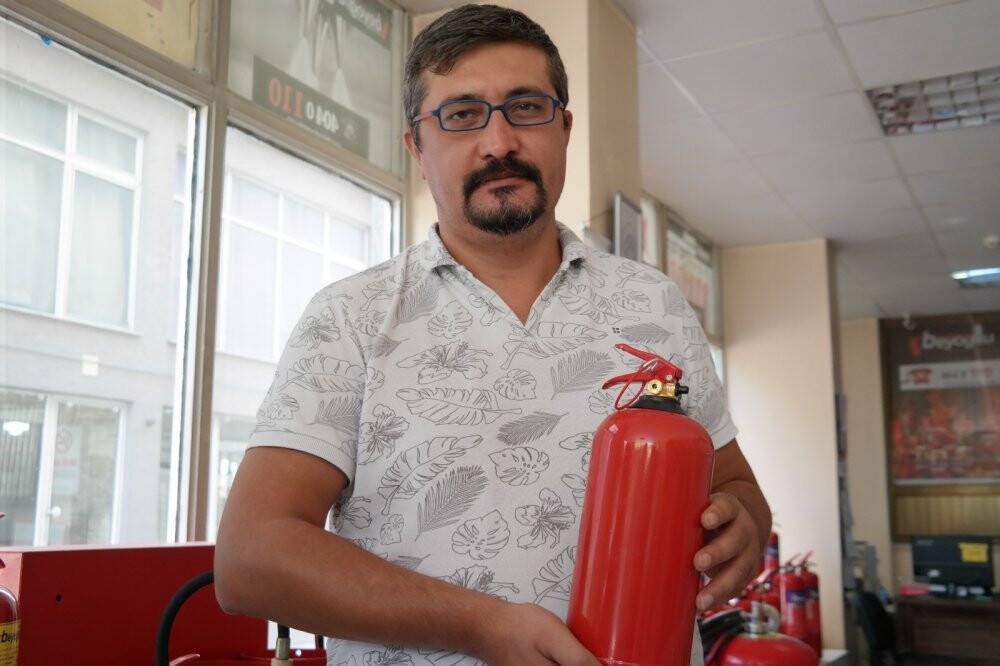 Yangın tüpü satışları arttı