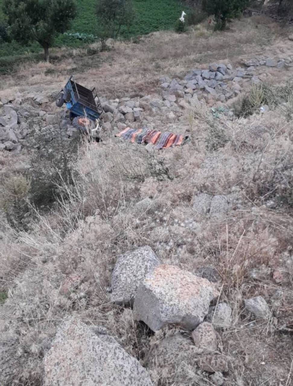 Konya'da feci kaza! Traktör uçuruma yuvarlandı: 1 ölü