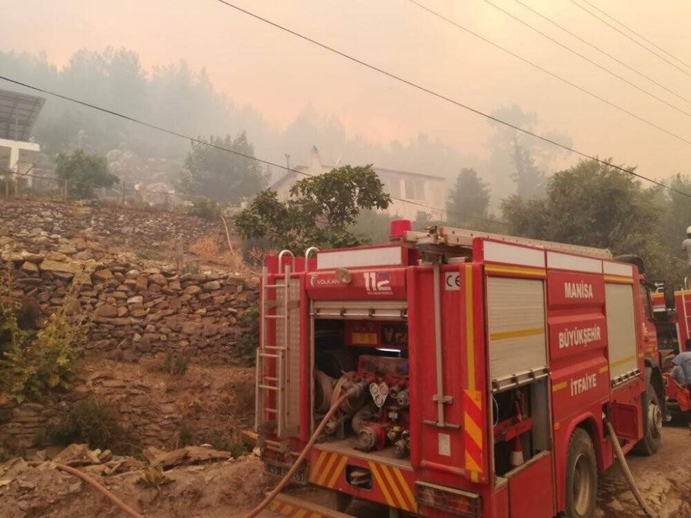 Muğla Akçakaya’dan Manisa itfaiyesine teşekkür