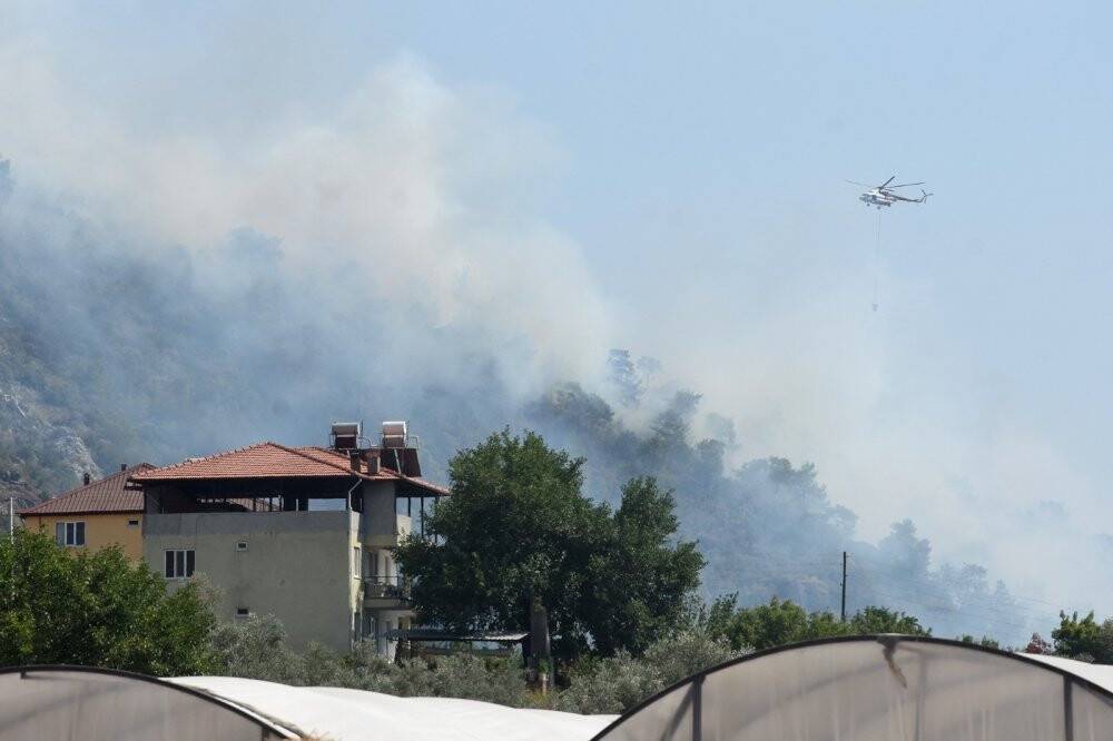 Dalaman’daki yangın büyümeden söndürüldü