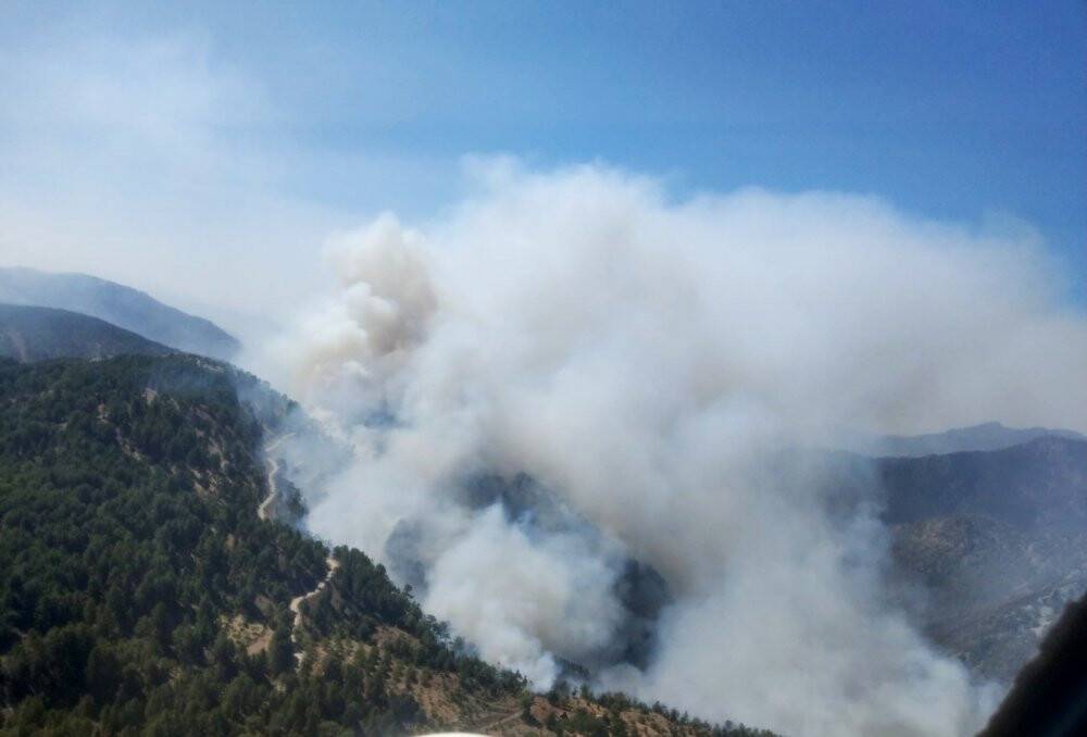 Köyceğiz yangını Denizli sınırına dayandı