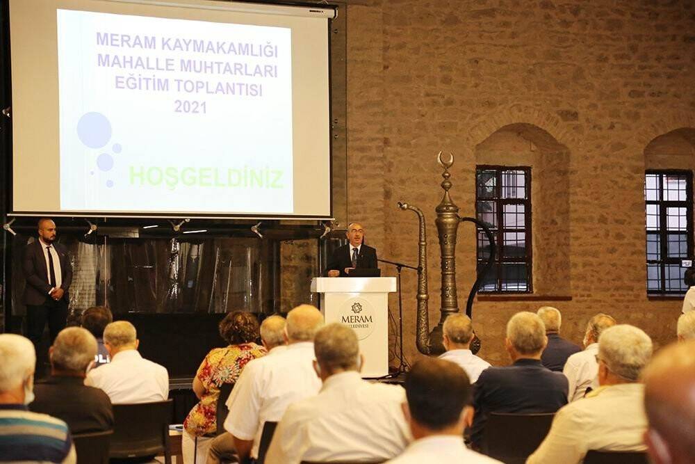 Meram’da muhtarlara yönelik eğitim verildi