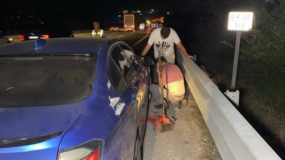 TEM otoyolunda ilginç olay